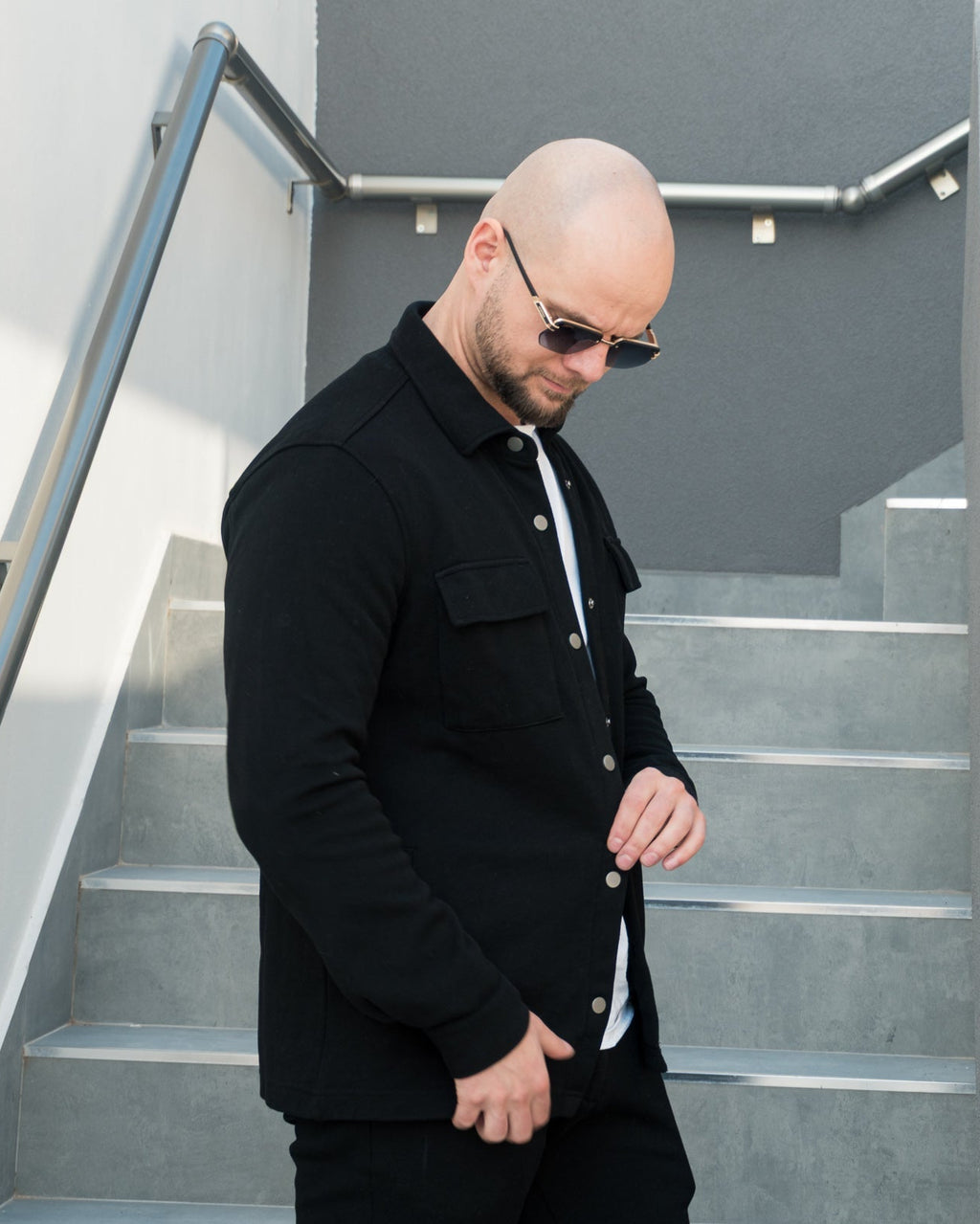 La Odissea Overshirt - Negro Intenso