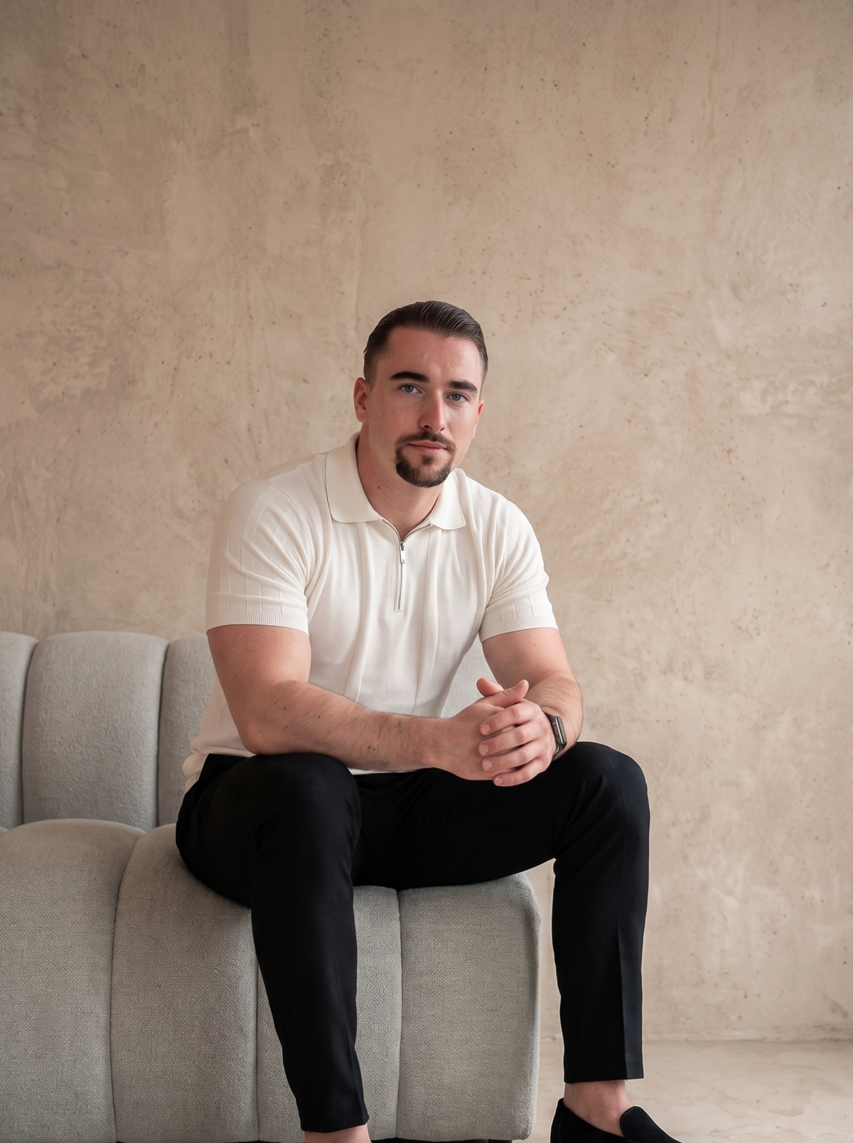 Der Lucian Zip – Silk White