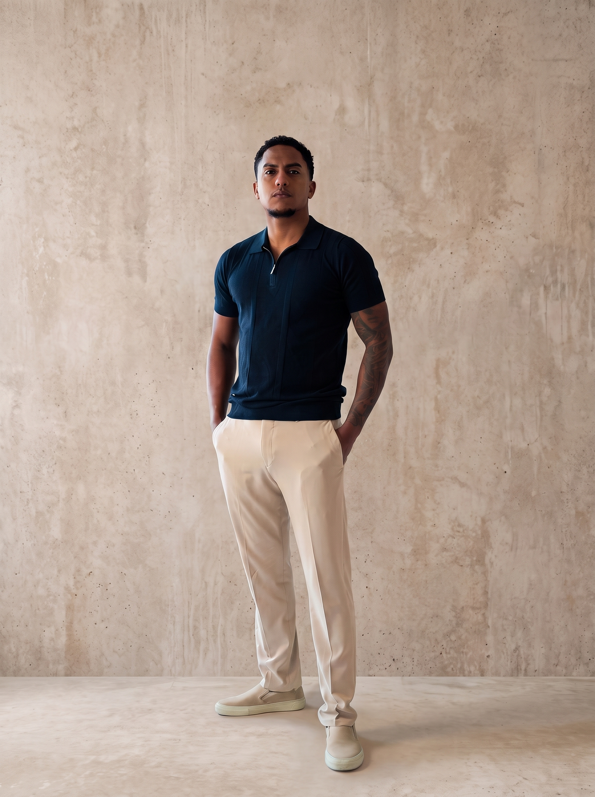 Der Lucian Zip - Dark Navy